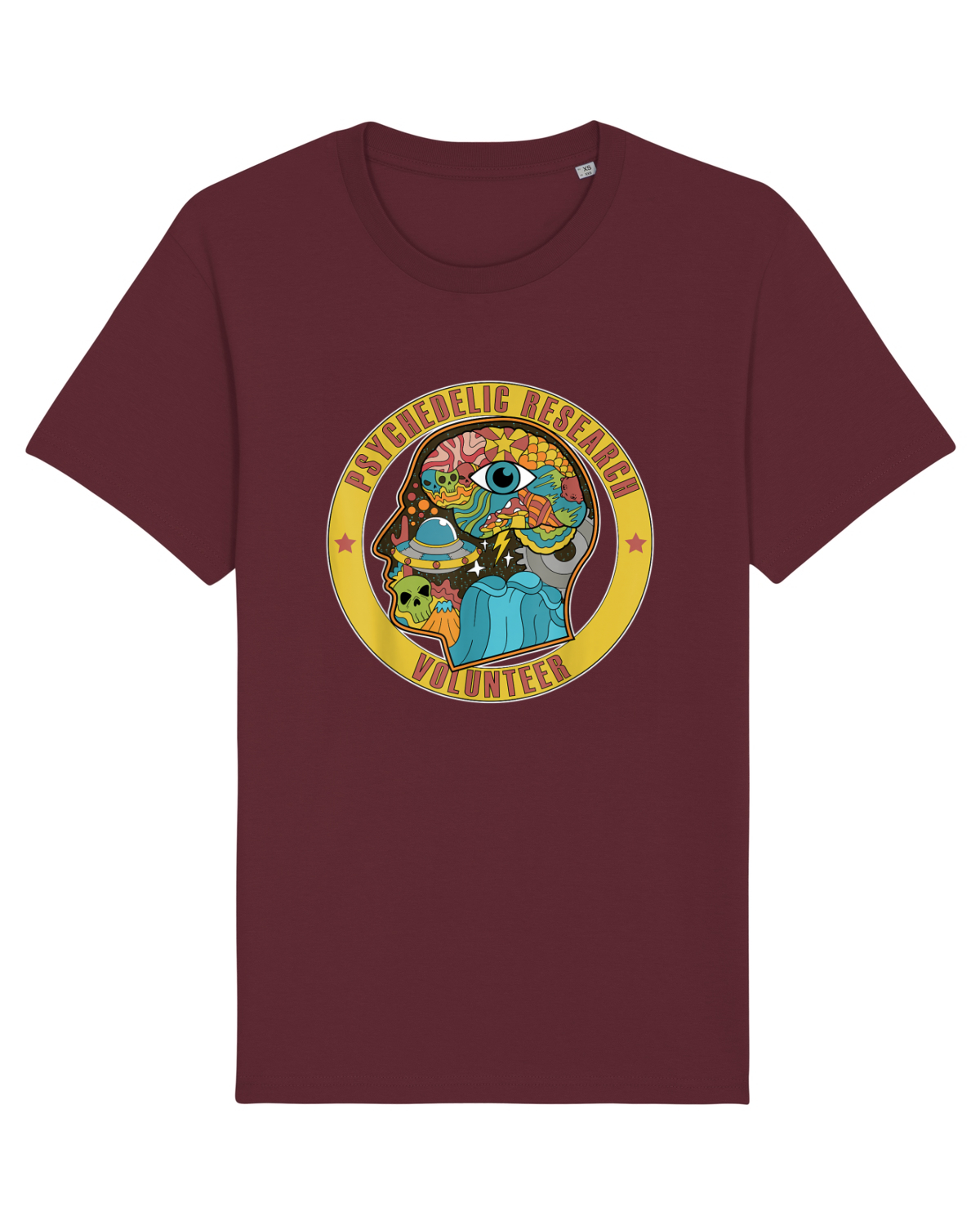 Tricou mânecă scurtă Unisex Rocker Burgundy