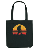  Bigfoot Walking Retro Sunset Sacoșă textilă