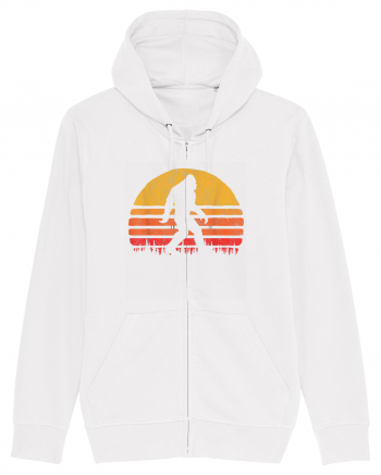  Bigfoot Walking Retro Sunset White