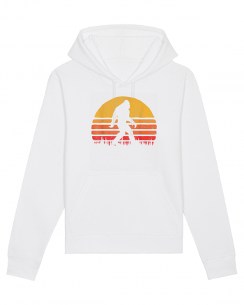  Bigfoot Walking Retro Sunset White