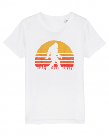  Bigfoot Walking Retro Sunset White