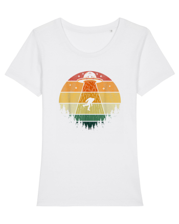 Bigfoot UFO Abduction White