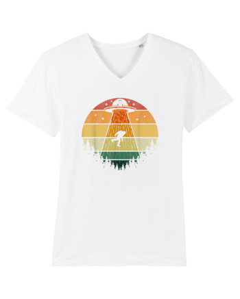 Bigfoot UFO Abduction White