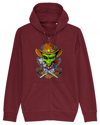 Space Alien Cowboy Burgundy