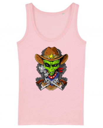 Space Alien Cowboy Cotton Pink