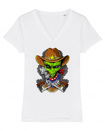 Space Alien Cowboy White