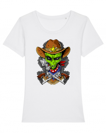 Space Alien Cowboy White