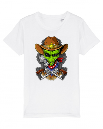 Space Alien Cowboy White