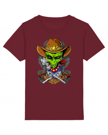 Space Alien Cowboy Burgundy