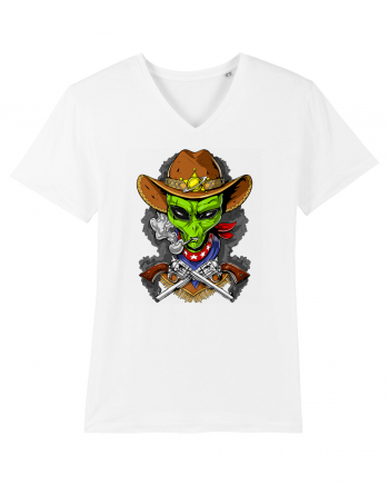 Space Alien Cowboy White