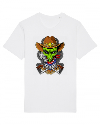 Space Alien Cowboy White