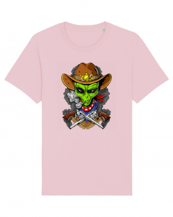 Space Alien Cowboy Cotton Pink