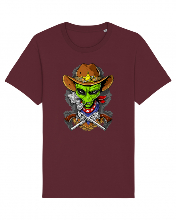 Space Alien Cowboy Burgundy