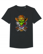 Space Alien Cowboy Tricou mânecă scurtă guler larg Bărbat Skater