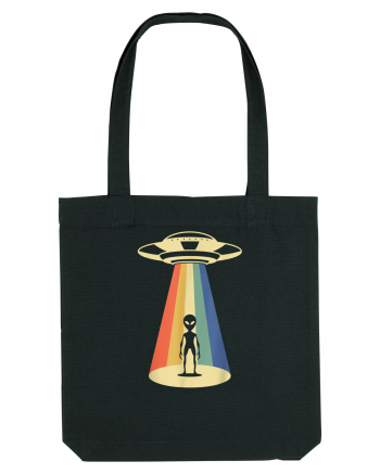 Alien Abduction Vintage Black