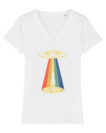 Alien Abduction Vintage White