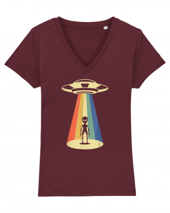 Alien Abduction Vintage Burgundy