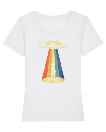 Alien Abduction Vintage White