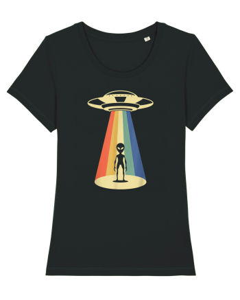 Alien Abduction Vintage Black