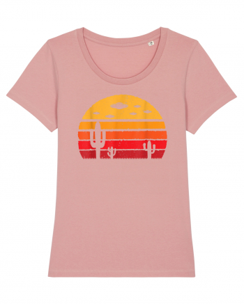 UFO Alien Retro Desert Canyon Pink