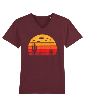 UFO Alien Retro Desert Burgundy