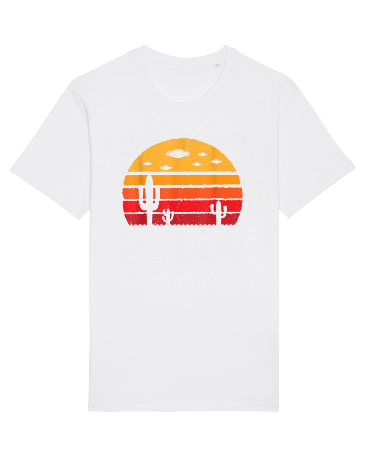 Tricou mânecă scurtă Unisex Rocker White