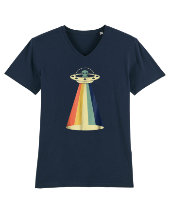 Alien Rainbow Retro Space Ship French Navy