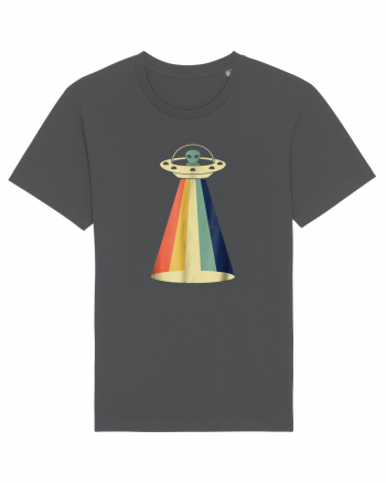 Alien Rainbow Retro Space Ship Anthracite
