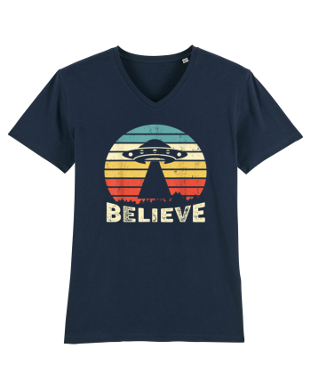 Believe Vintage Alien UFO French Navy