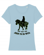 born to be wild Tricou mânecă scurtă guler larg fitted Damă Expresser