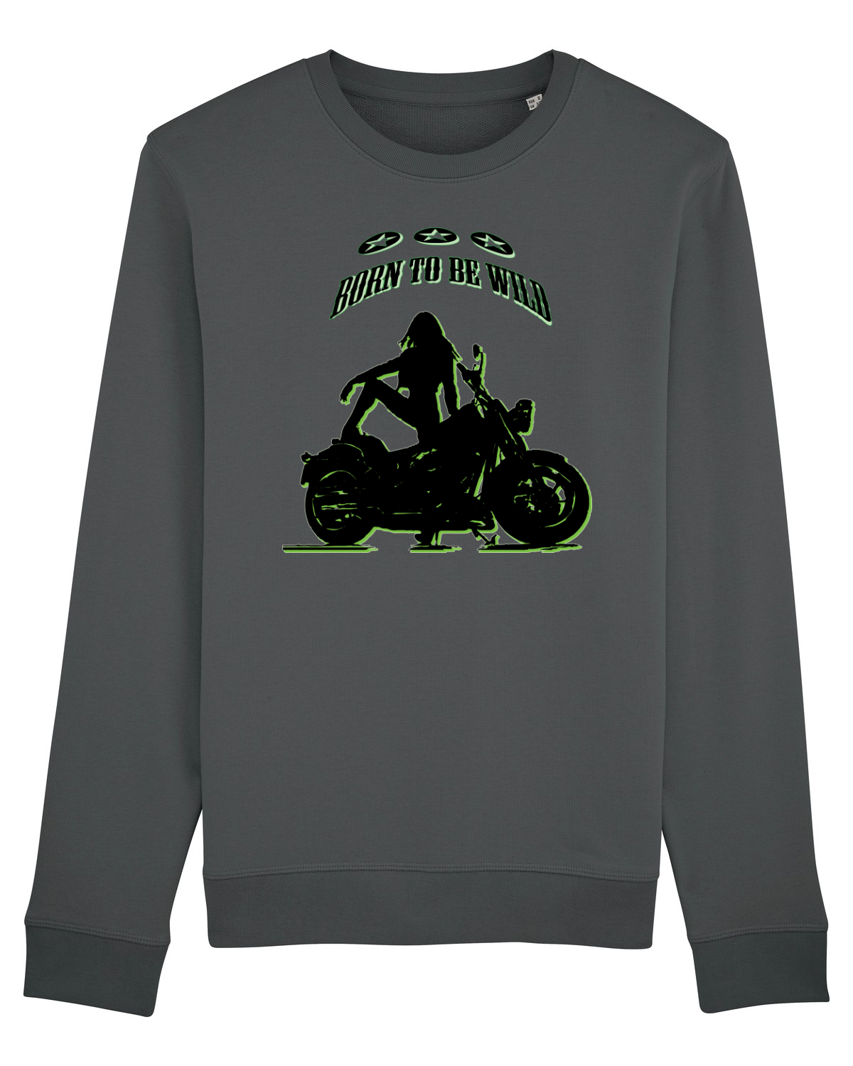 Bluză mânecă lungă Unisex Rise Anthracite