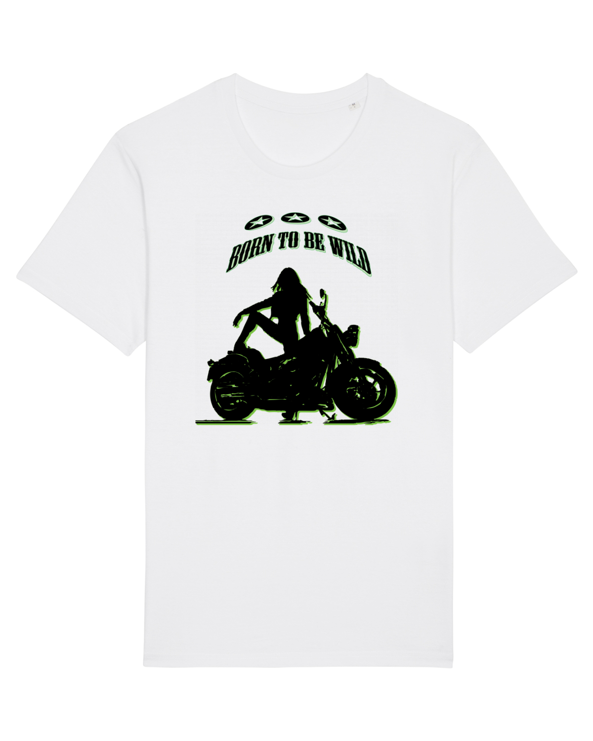 Tricou mânecă scurtă Unisex Rocker White