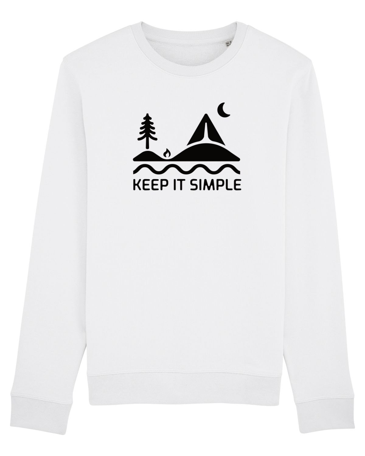 Bluză mânecă lungă Unisex Rise White