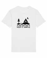 Camping - Keep It Simple Tricou mânecă scurtă Unisex Rocker