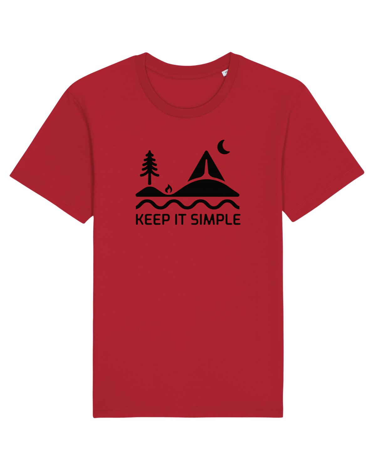 Tricou mânecă scurtă Unisex Rocker Red