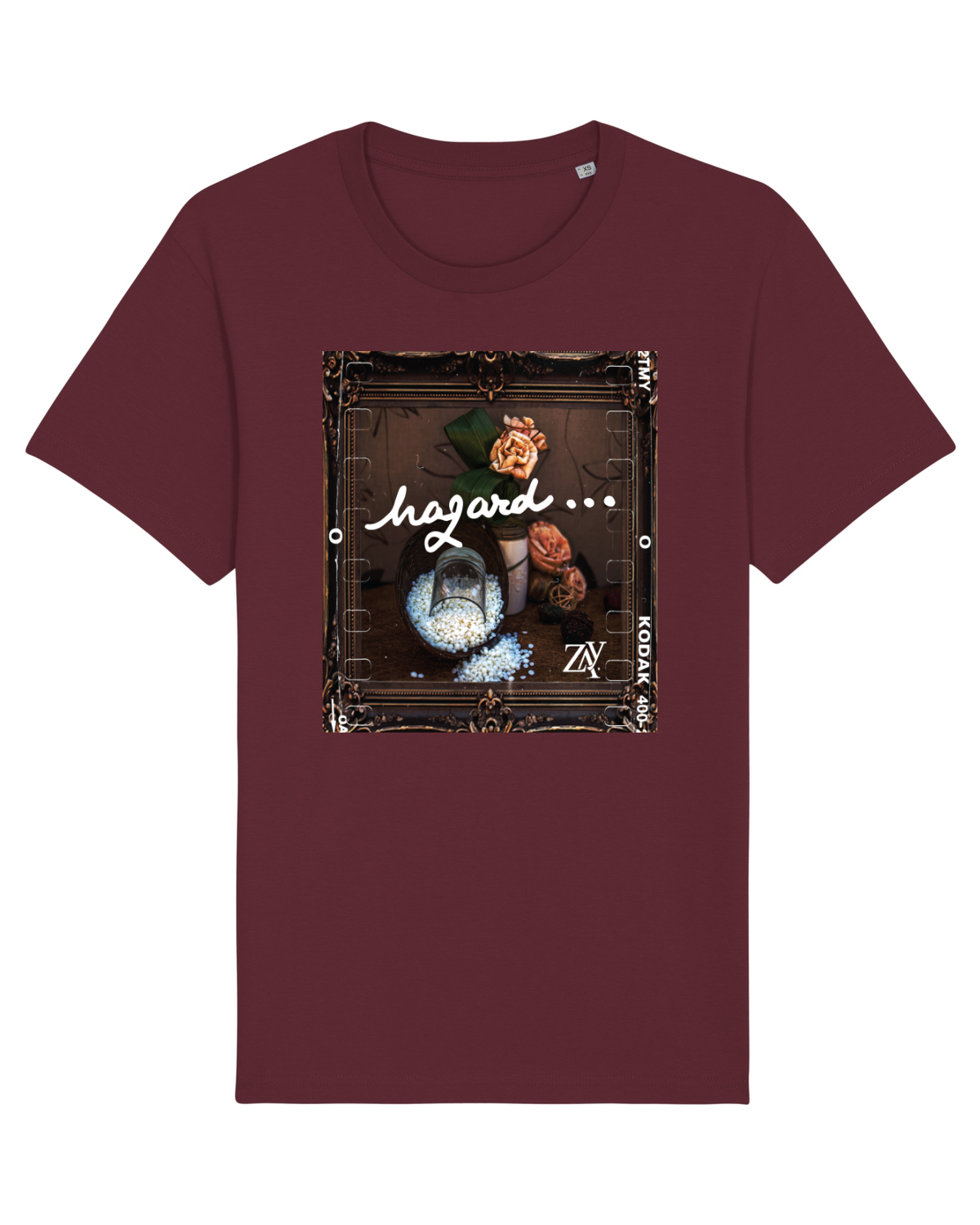 Tricou mânecă scurtă Unisex Rocker Burgundy