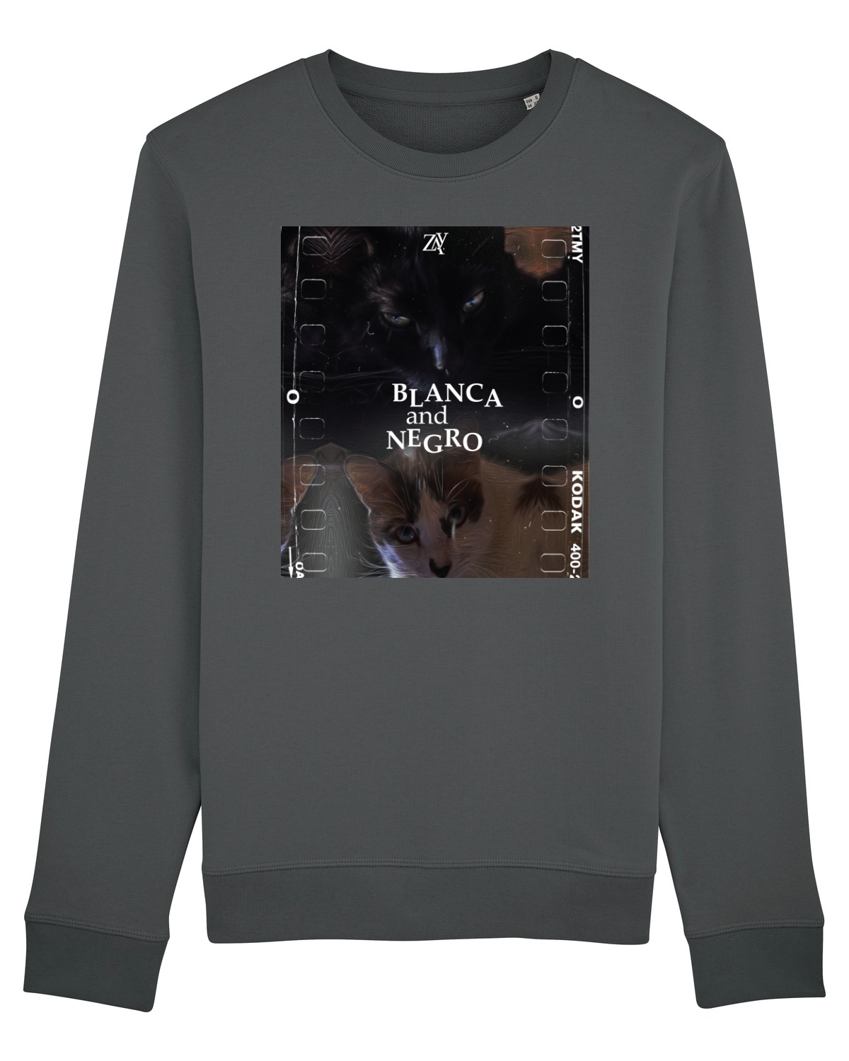 Bluză mânecă lungă Unisex Rise Anthracite
