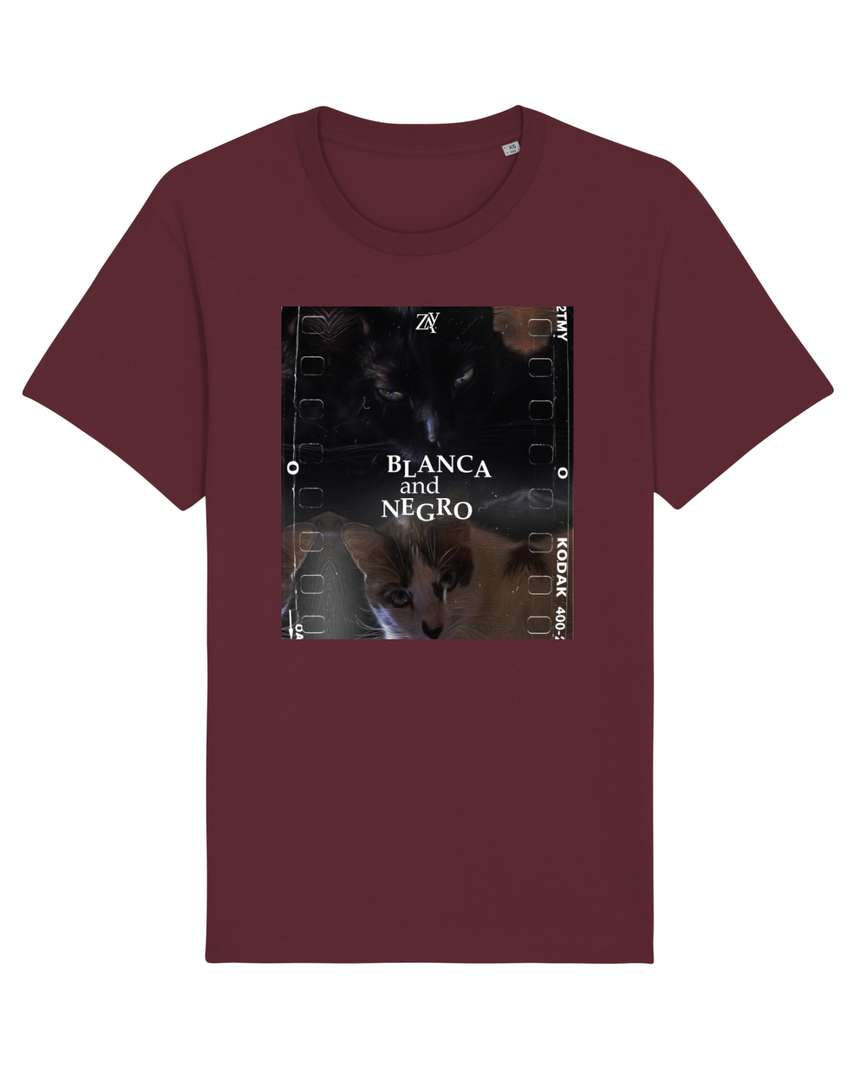 Tricou mânecă scurtă Unisex Rocker Burgundy