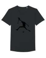Eu Sunt Pozar  Tricou mânecă scurtă guler larg Bărbat Skater