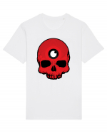 3rd eye, vinyl skull head red Tricou mânecă scurtă Unisex Rocker