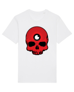3rd eye, vinyl skull head red Tricou mânecă scurtă Unisex Rocker