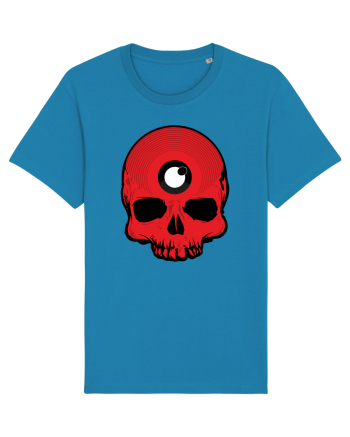 3rd eye, vinyl skull head red Azur