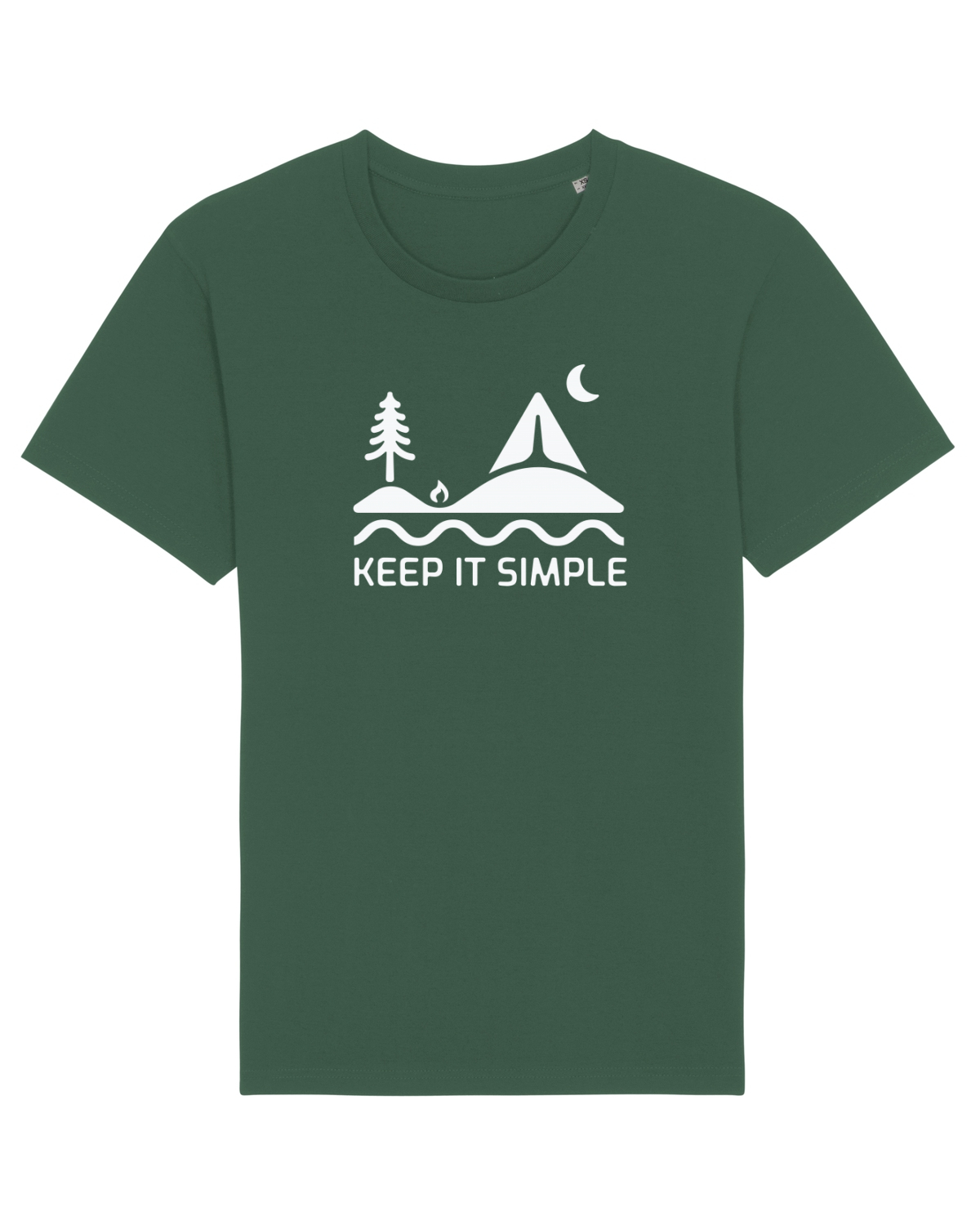 Tricou mânecă scurtă Unisex Rocker Bottle Green