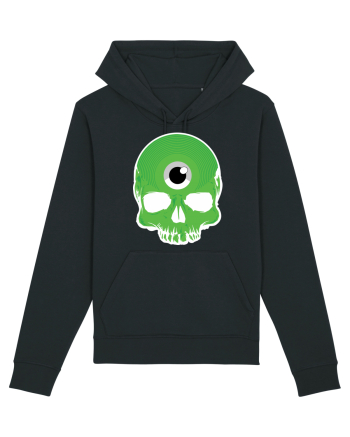 3rd eye, vinyl skull head green Black