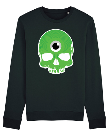 3rd eye, vinyl skull head green Black