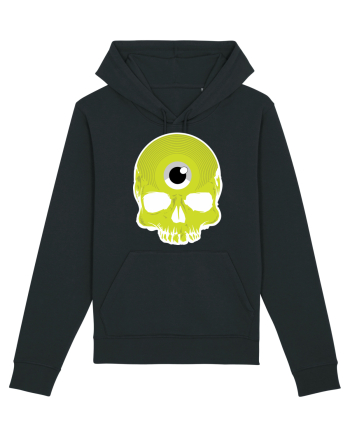 3rd eye, vinyl skull head yellow Black