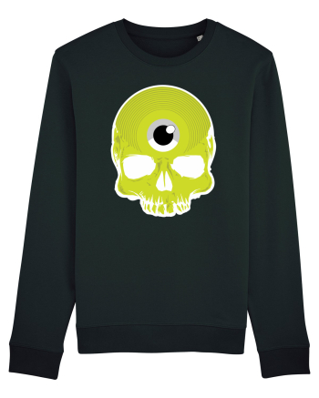 3rd eye, vinyl skull head yellow Black