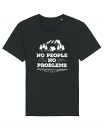 CAMPING - No People No Problems Tricou mânecă scurtă Unisex Rocker