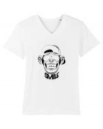 Monkey Smile Tricou mânecă scurtă guler V Bărbat Presenter