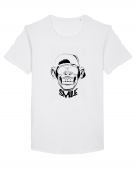 Monkey Smile Tricou mânecă scurtă guler larg Bărbat Skater